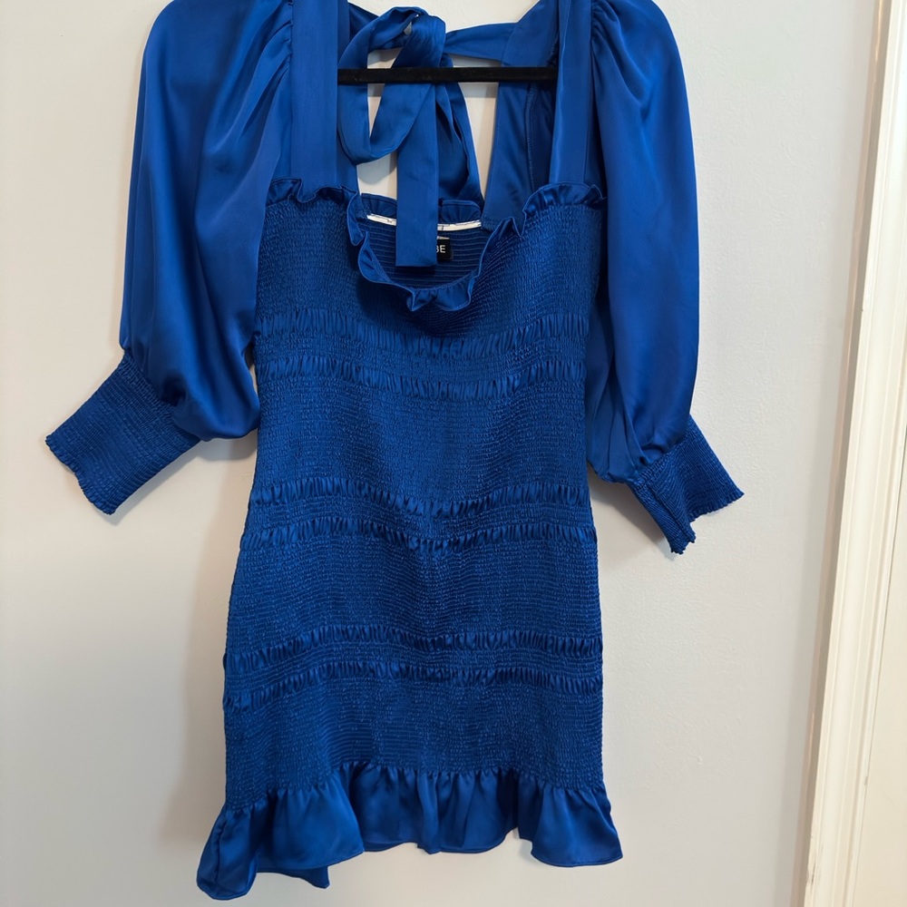 DO+BE Royal Blue Textured Dress